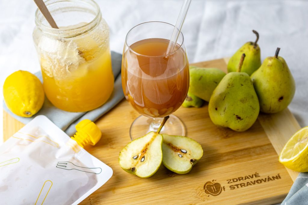 Hruškové smoothie s hroznovým vínem