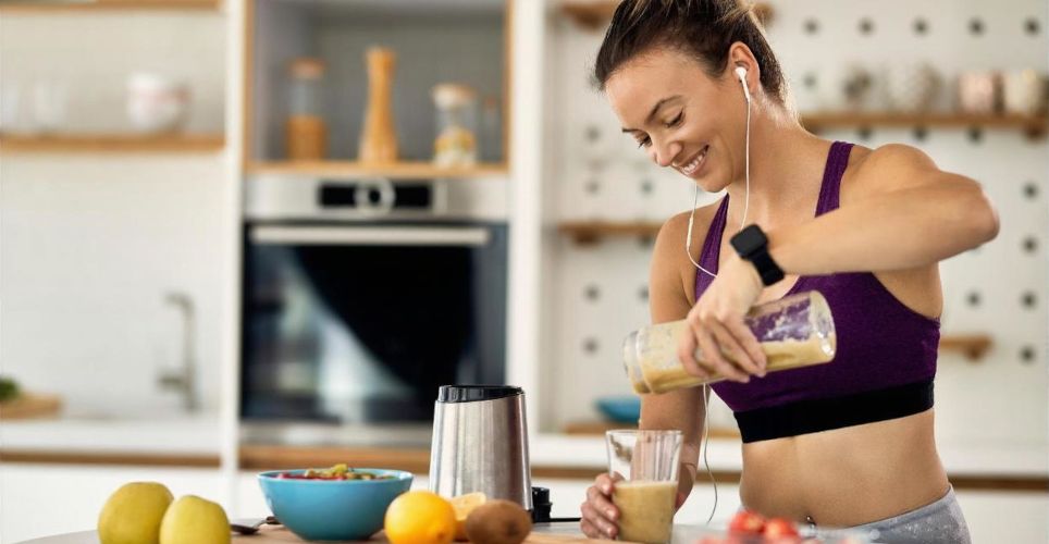 Odpolední fitness svačina pro aktivní sportovce